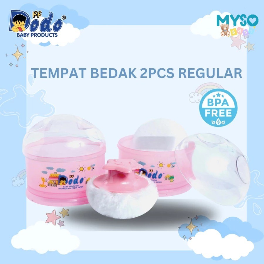 Dodo Baby Powder Case 2in1 Baby Powder Case with puff Baby Powder Container