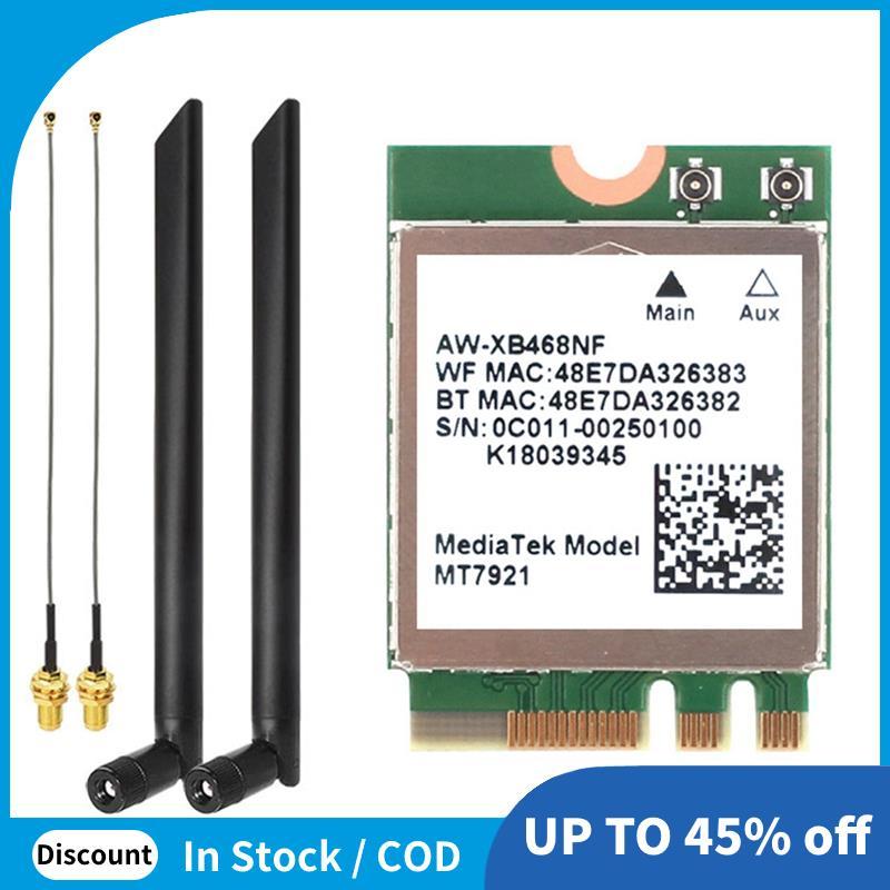 MT7921 WIFI6 2.4G 5G การ์ดเครือข่าย Gigabit คอมพิวเตอร์เดสก์ท็อปแล็ปท็อปการ์ดเครือข่ายไร้สายในตัวพร้