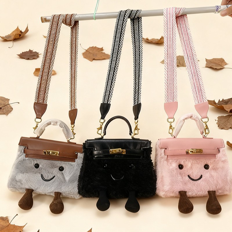 Jellycat Co-Branded kelly Furry Doll Bag Cute Plush Elf kelly Bag