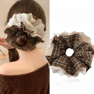 scrunchies สไตล์เกาหลีสำหรับผม เครื่องประดับทรงผมสำหรับผู้หญิง