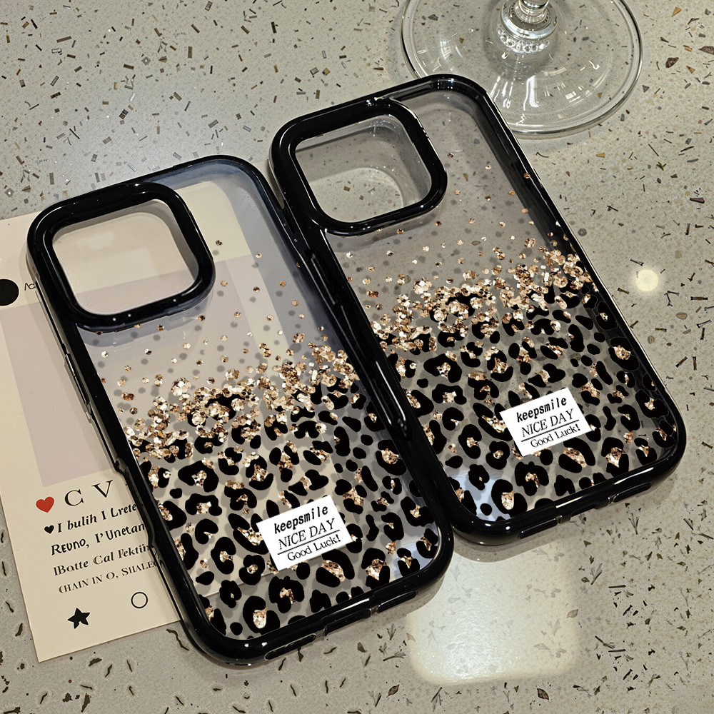 เคสไอโฟน Case เคส iPhone 11 13 15 17 14 12 16 Pro Max Air 16pro เคสไอโฟน11 Leopard เคสโทรศัพท์อะคริลิคกันกระแทก