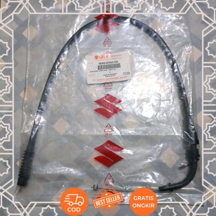 อะไหล่แท้ Suzuki 58300-47G00-000 สายแก๊ส Suzuki Arashi 125 ดั้งเดิม - ไม่ระบุ -กิ๊บ