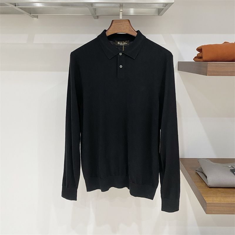60Y8 Italy LP New Autumn/Winter Men's Classic Versatile Old Money Style Turn-Down Collar Buttoned So