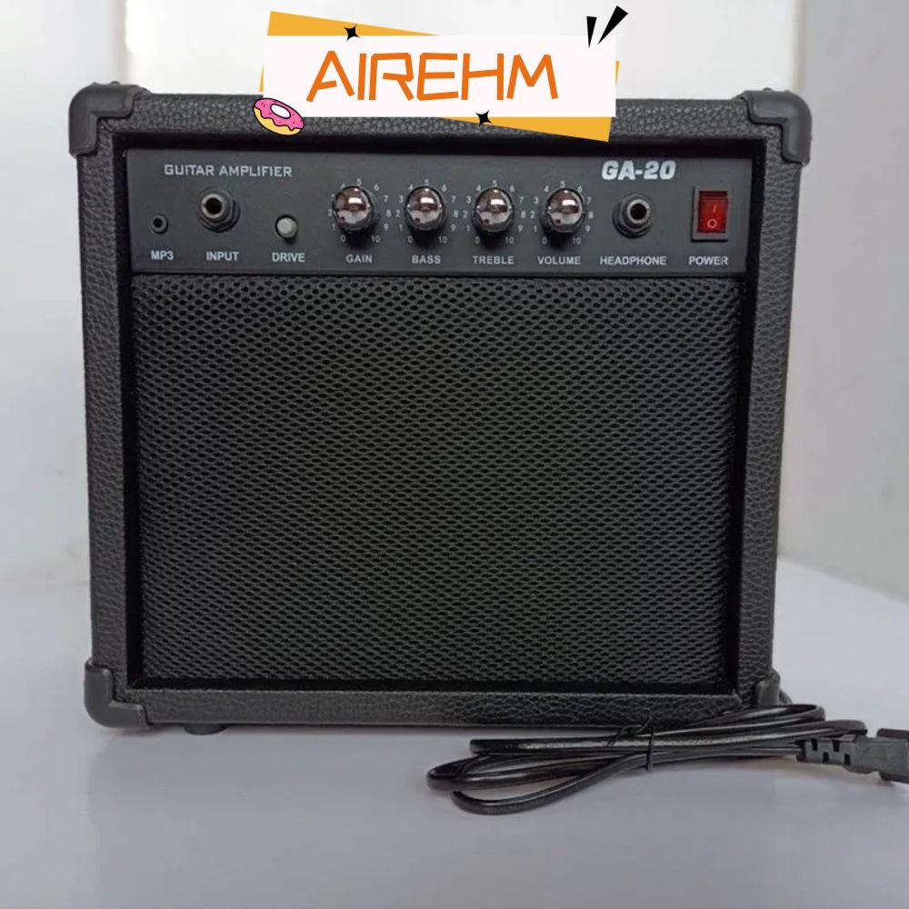 AIRE1HM คอมโบแอมป์กีตาร์ 20W พร้อมอินพุต MP3 ลําโพงกีตาร์ไฟฟ้า 2 แบนด์ EQ พลาสติก