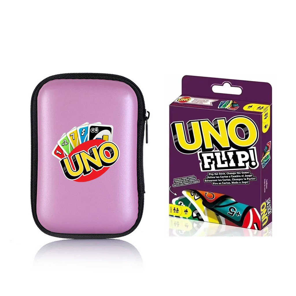 Uno Flip การ์ดเกม Uno การ์ดเกมเกมหลายคน Uno การ์ดเกมกระดาน Uno จัดส่งฟรีเกมกระดานของเล่นเล่นกับเพื่อ