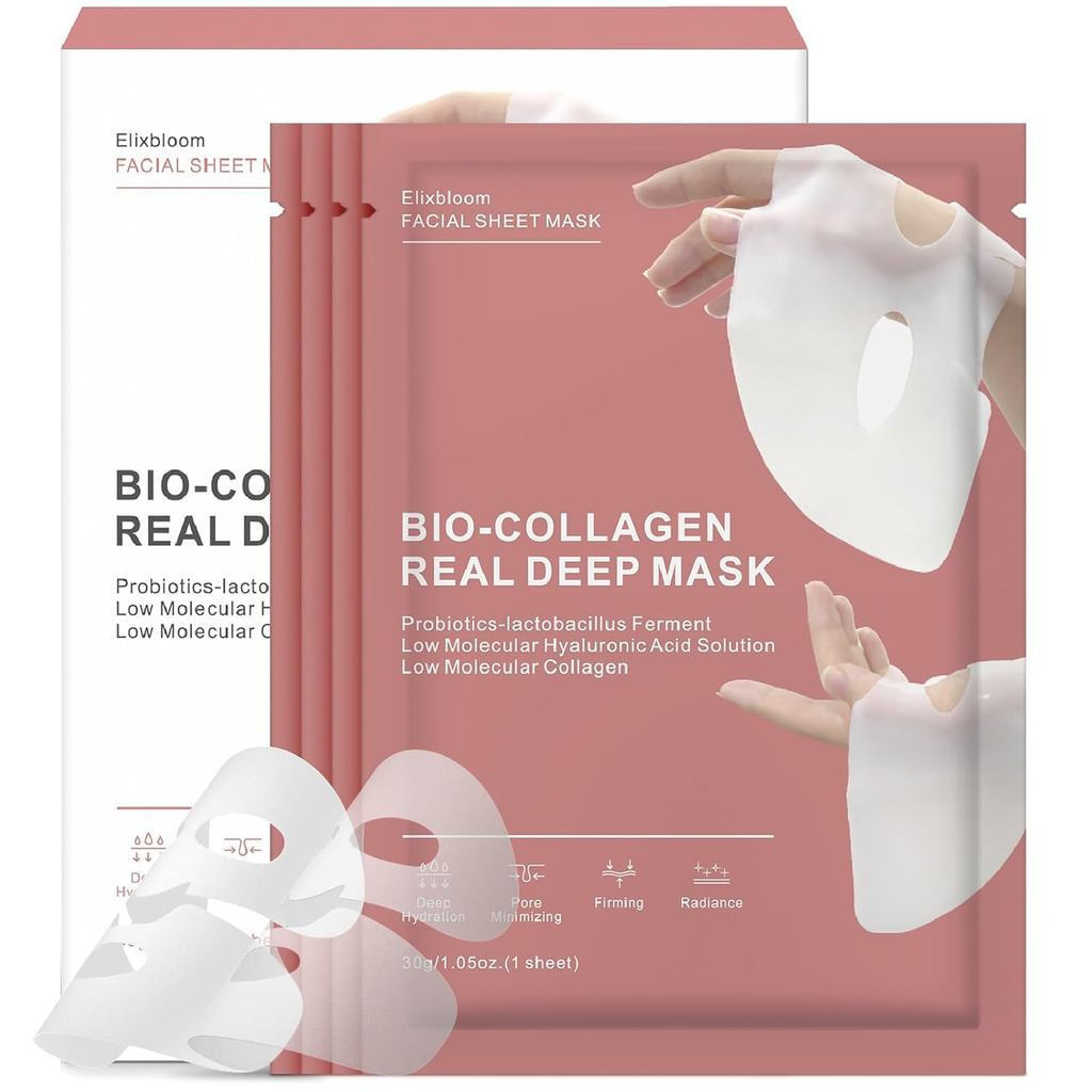 Bio Collagen Mask Real Moisturizing Collagen Night Mask มาส์กบํารุงผิว