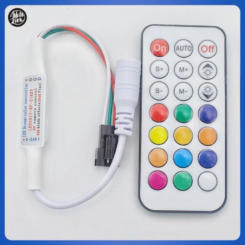 WL| 1 ชุด RF รีโมทคอนโทรลไร้สาย DC5 V/12 V/24 V Mini Controller 3-PIN LED Controller สําหรับ Dream ส
