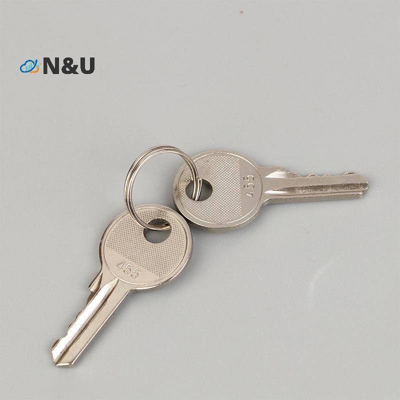 N & U 2PC 455 Key หัวกลมสามความเร็วเลือกสวิทช์ที่สําคัญ XB2-BG03C BG21C BG25C BG33C สําหรับลิฟต์และเ