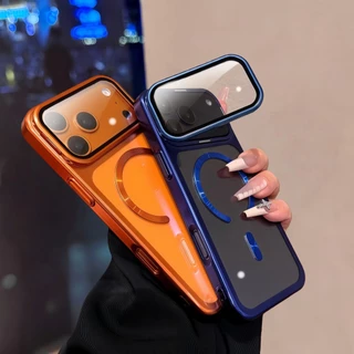 คุณภาพสูง ชุบเคสแม่เหล็กโปร่งใสสําหรับ ไอโฟน 17 มือโปร สูงสุด ป้องกันเลนส์วงเล็บกันกระแทกฝาครอบ