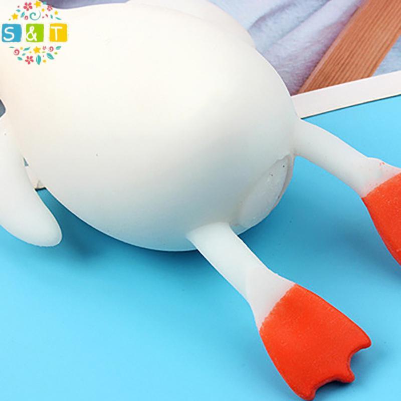 S&T 1Pc Duck Shape Bounce And Dpression Big White Goose รูปที่ 8