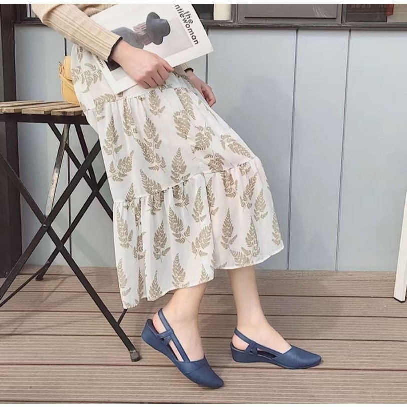 ZZ HOME !! รองเท้าคัชชู 👡รองเท้าผู้หญิง แบบสวม รองเท้ารัดส้น ญ รองเท้ายางแบบสวมผญ รองเท้าแฟชั่นผู้หญิง BB032 - รูปที่ 6