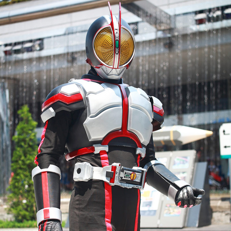 ซองหนัง Kamen Rider 555 สวมใส่ faiz หมวกกันน็อคเกราะเต็มตัว diy Handmade EVA รุ่น COS Props