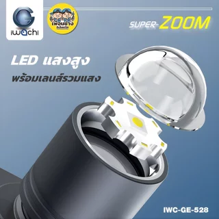 **หรี่แสงได้** IWACHI ไฟฉายคาดหัว รุ่น GE-528 DIM 300W หรี่แสงได้ ไฟฉายชาร์จได้ สามารถซูมเข้า ซูมออกได้ เลนส์เปลี่ยนแ...
