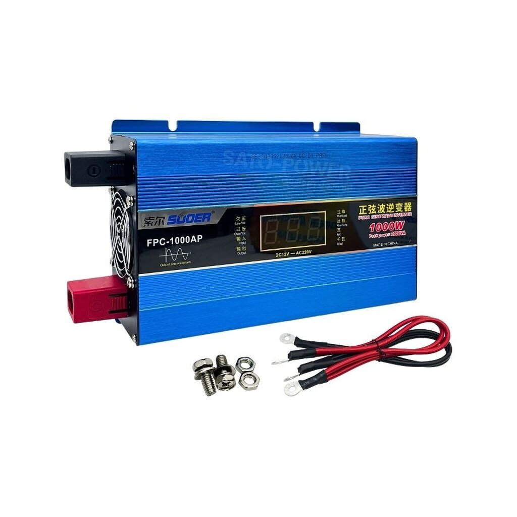 SUOER อินเวอร์เตอร์ FPC-1000AP 12V มีจอ | 1000W Inverter Pure Sine Wave