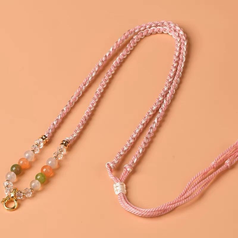 เชือกสำหรับทำสร้อยคอกึ่งเสร็จ พร้อมโซ่สไตล์ไทยแบบพุทธศิลป์ ttx121901