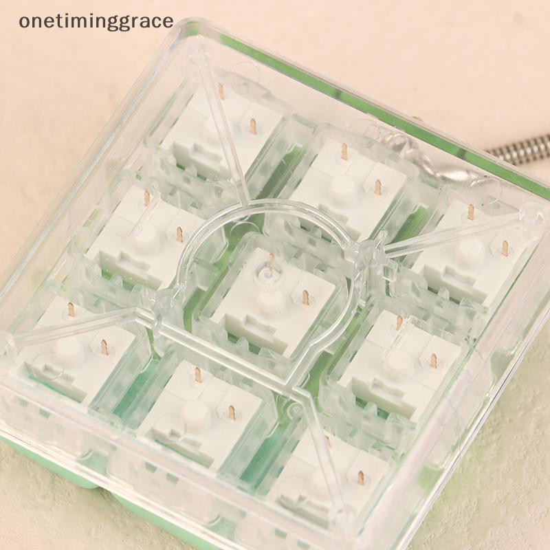 Onetiminggrace 9 คีย์สแควร์รูปคีย์บอร์ด Keycaps พวงกุญแจความเครียดบรรเทา DIY Keycaps คีย์บอร์ดหมวกปุ่มนิ้วมือ OMA - รูปที่ 4