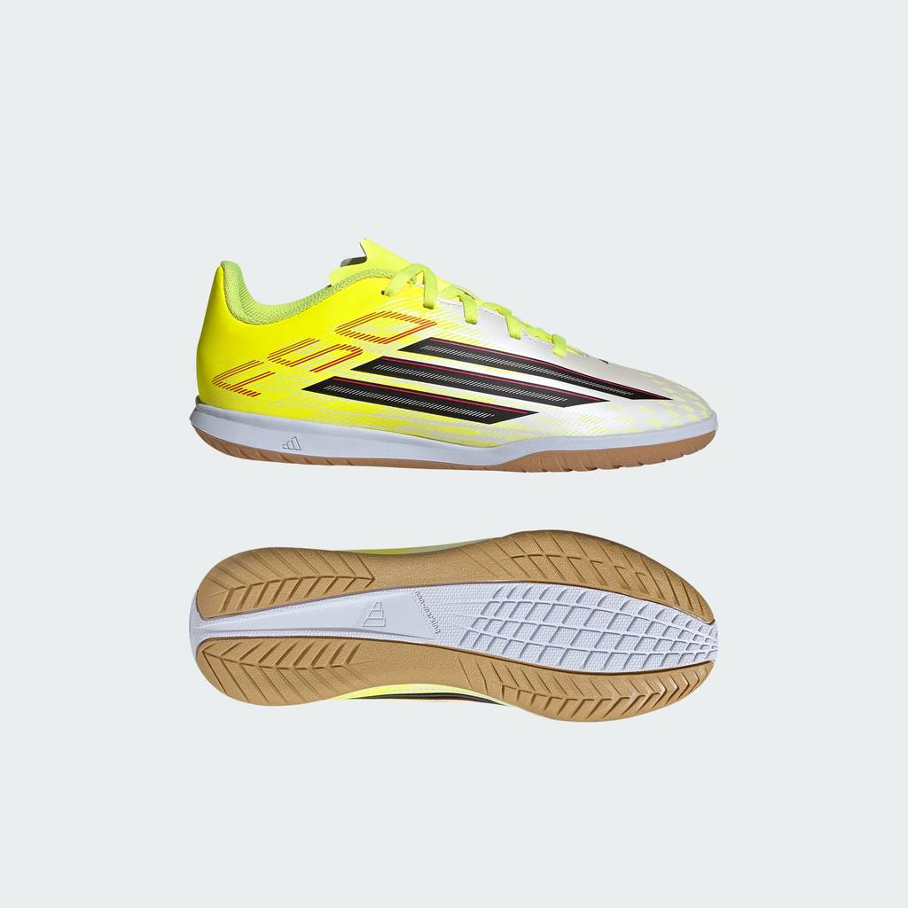 adidas ฟุตบอล รองเท้าฟุตบอล F50 CLUB Indoor สำหรับเด็ก เด็ก สีเหลือง JS1494