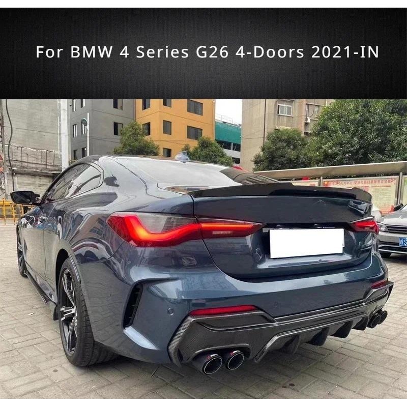 สําหรับ BMW G24 G26 M สไตล์สปอยเลอร์หลัง 4 Series 420i 430i 420d M440i i4 M50 Gran Coupe Bodykits ด้
