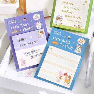 พร้อมสต็อก 60 แผ่น สวัสดี, My Match Sticky Notes Graffiti ภา…