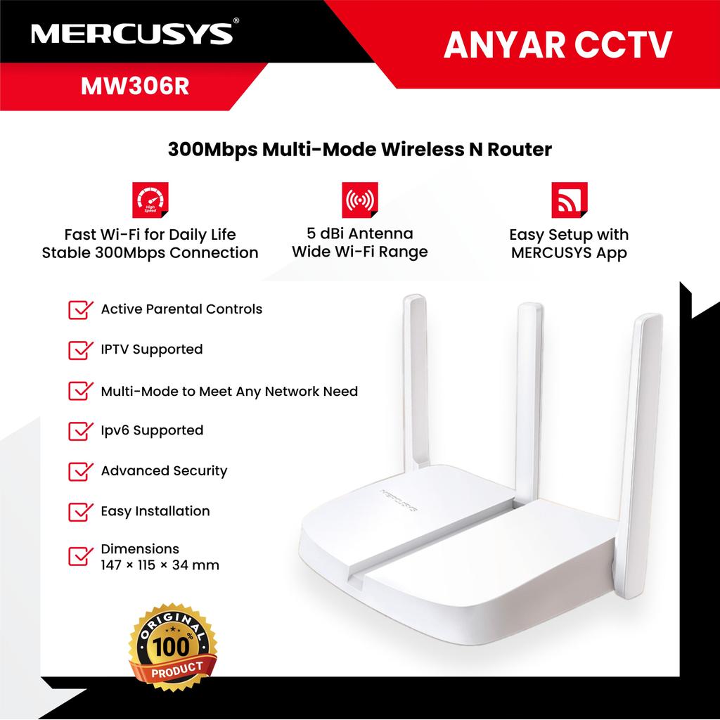 Mercusys MW306R เราเตอร์ไร้สาย