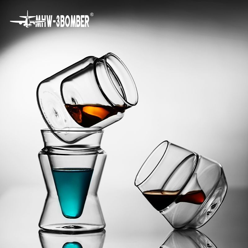 [เครื่องใช้ไฟฟ้าสุดประหยัด] MHW-3BOMBER/Bomber DW Double Glass ins Style Italian Coffee Tasting Cup 
