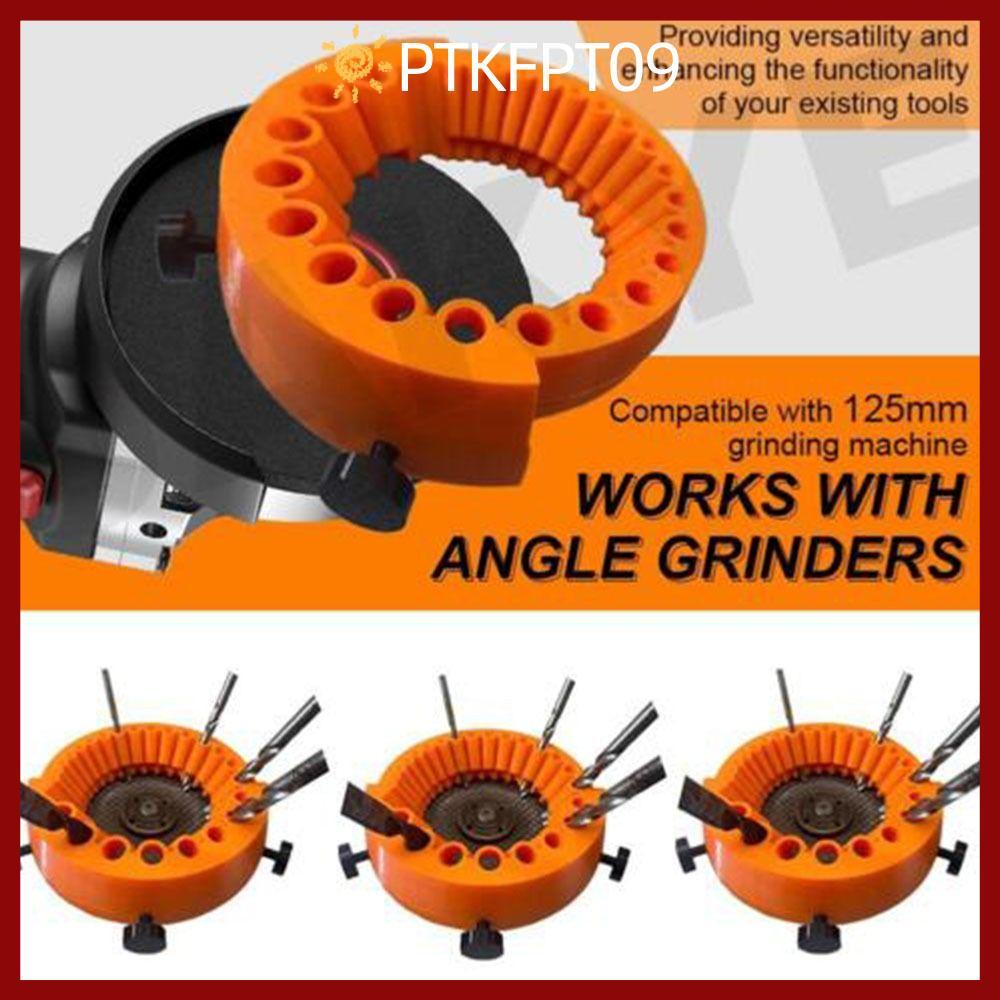 PTKFPT09 เจาะบิต Sharpener, บดเสริมเครื่องมือแบบพกพาเครื่องบดมุมเจาะ Bit Holder, ของขวัญ Multi-เฉพาะ
