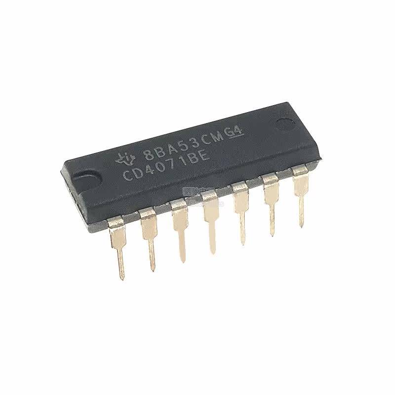 CD4071BE ยี่ห้อใหม่ HEF4071BP DIP-14 Logic Chip Four 2 Input End หรือประตู