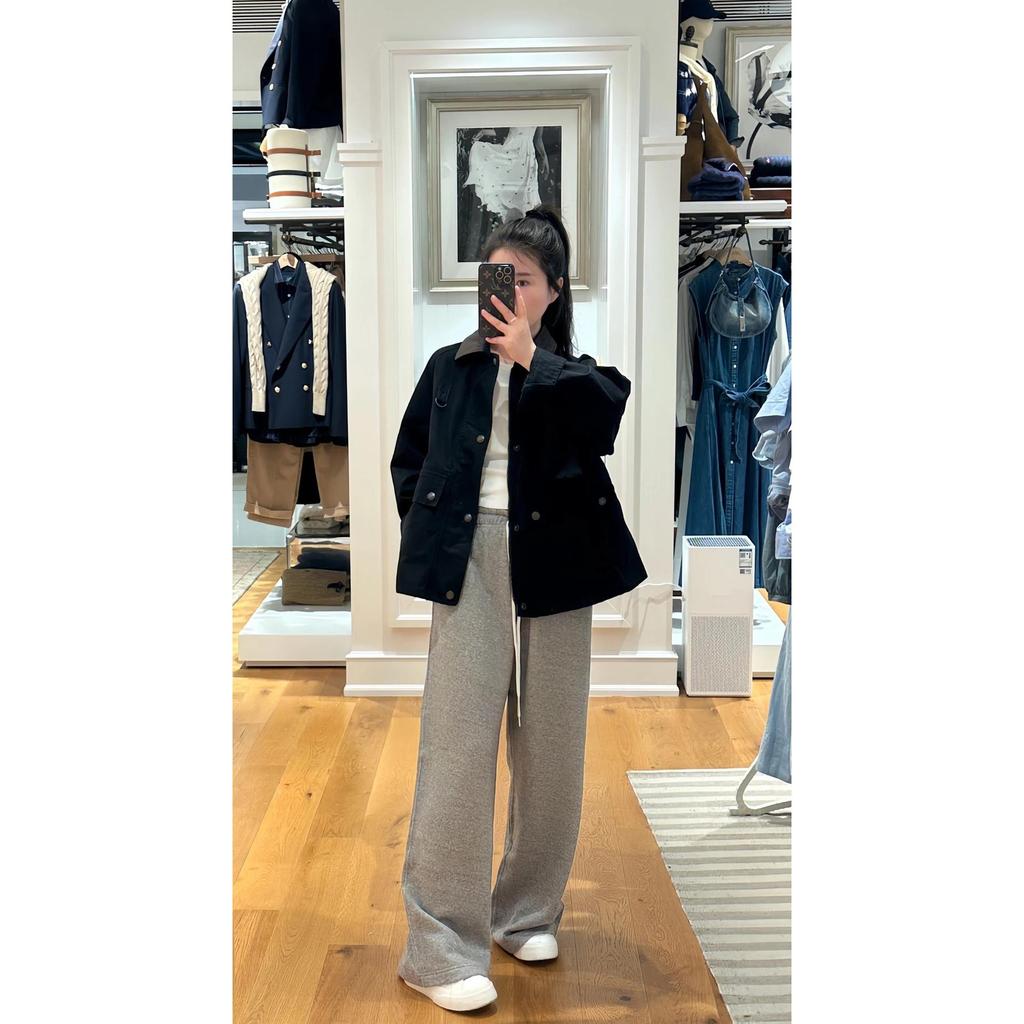 Ralph Pony American Retro Leather Collar polo Collar Stitching Pocket Cargo Jacket Jacket Men - รูปที่ 5