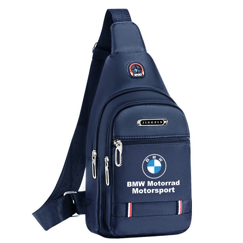 BMW Motorrad Motorsport Print Sling Bag Men modified car Men Bag Multifunctional Cross Body Bags Waterproof Canvas street fashion Ready Stock