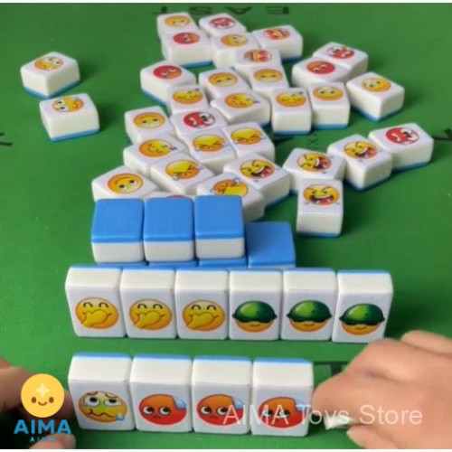 คลังสินค้าพร้อม Sanrio Mountains และ Seas Classics Mahjong Expression เกมกระดานกระดานหมากรุกปฏิสัมพั