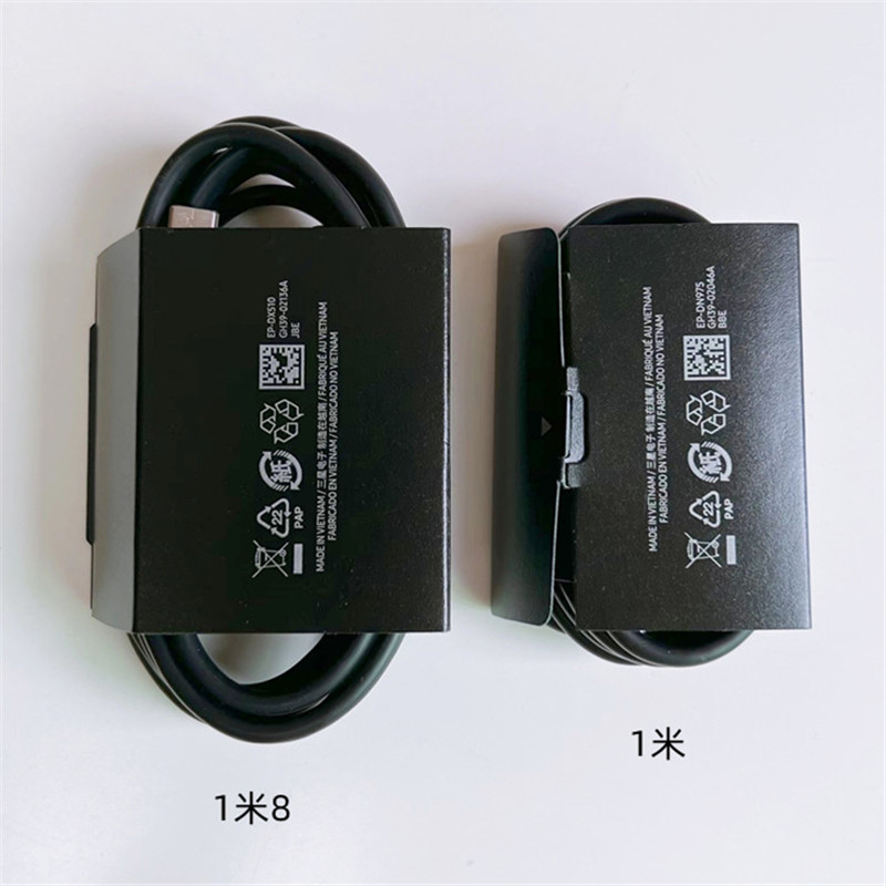เหมาะสําหรับ Samsung S23U s21S24 สายชาร์จเร็ว 5A Original Dual Typec Data Cable 1m 1.8m EP-DX510