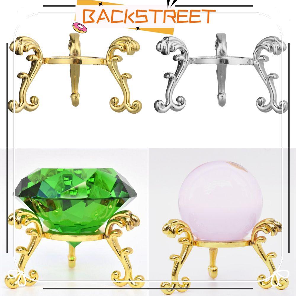 BACKSTAGEScreET Sphere Stone Support Figurine Home Decor เดสก์ท็อปเครื่องประดับขาตั้งจอแสดงผล