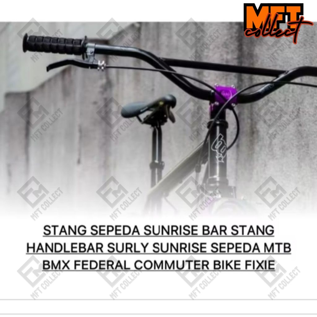 Sunrise Bar Handlebar คอมพิวเตอร์ Bike Federal BMX Bike Stem เส้นผ่านศูนย์กลาง 22