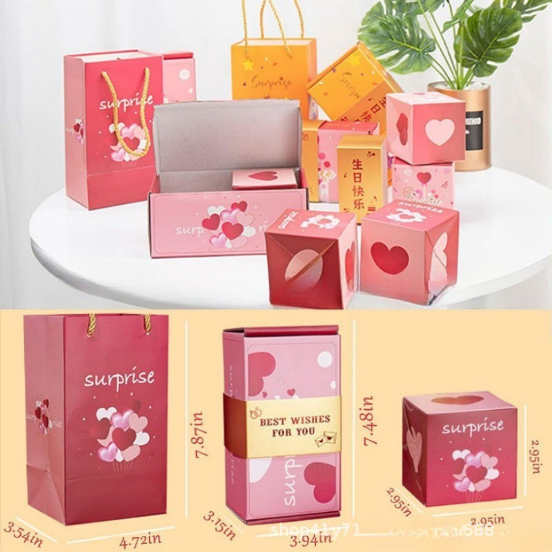 BHQ DIY กล่องเด้ง กล่องกระโดดเซอร์ไพรส์ ตกแต่งปาร์ตี้ ของขวัญวันหยุด ของขวัญวันวาเลนไทน์ - รูปที่ 5