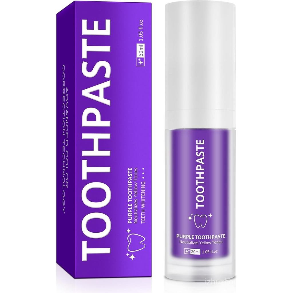 Purple Toothpaste, Teeth Whitening Colour Corrector Toothpaste for Teeth Whitening, Color Correcting