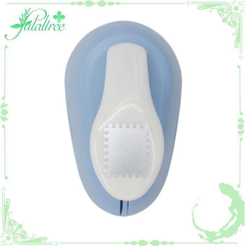 fulaltreeเครื่องลายนูนแสตมป์รูปร่าง Craft Punch รอบ Hole Punch Toothed Puncher Embosser