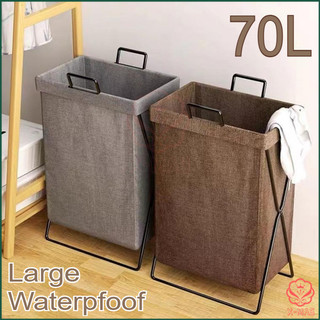 Folding Laundry Basket with Stand – Large Capacity Dirty Clothes Organizer for Home Use