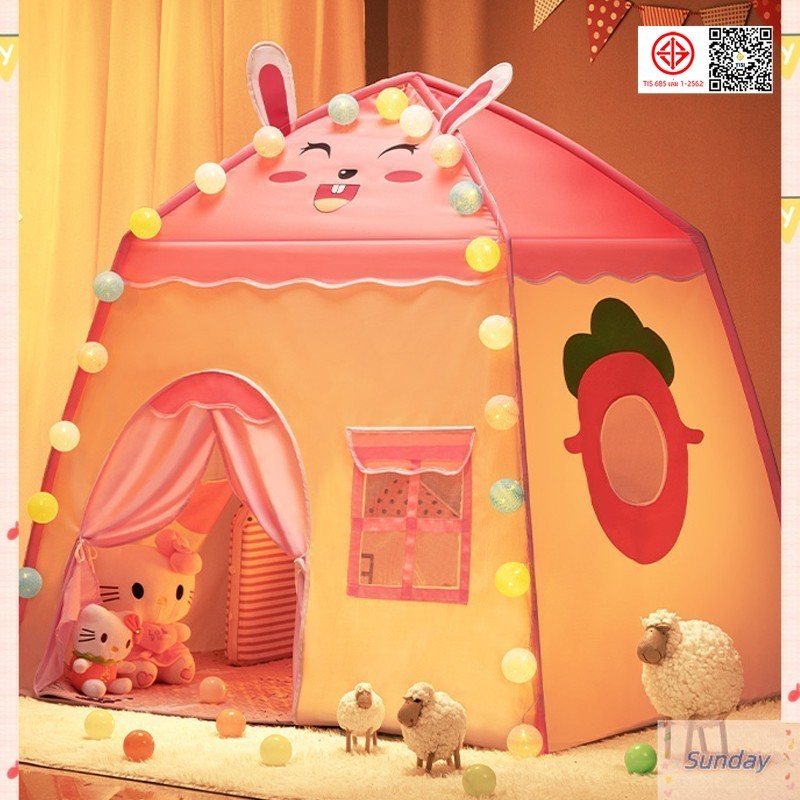 YTL  เต็นท์เด็กบ้านตุ๊กตา Dream Castle แบบพับได้ น้ําหนักเบาและพกพาสะดวก
