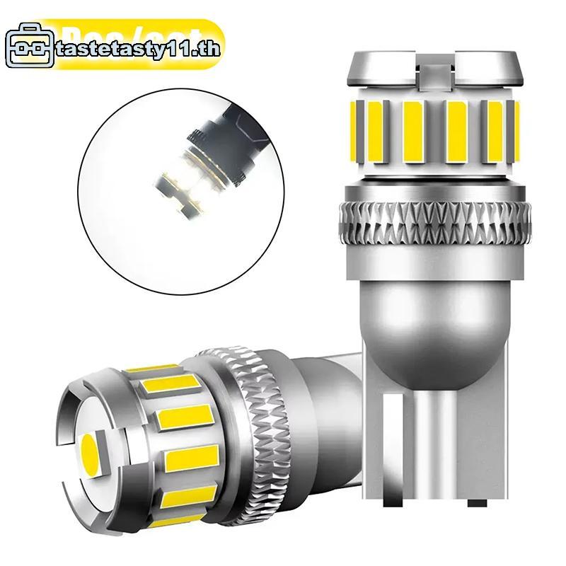 TA 2 ชิ้น 194 158 168 หลอดไฟ LED ไฟ Canbus 6500 พันสีขาว T10 W5W หลอดไฟ LED 2825 สําหรับภายในรถ Trun
