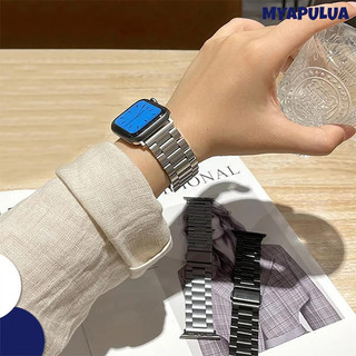 สายรัดสแตนเลสโลหะ for Apple Watch IWatch 49มม Ultra 3 2 Series 11 10 9 8 7 6 5 4 3 SE 3 2 1 46มม 45 44 42 41 40 38มม