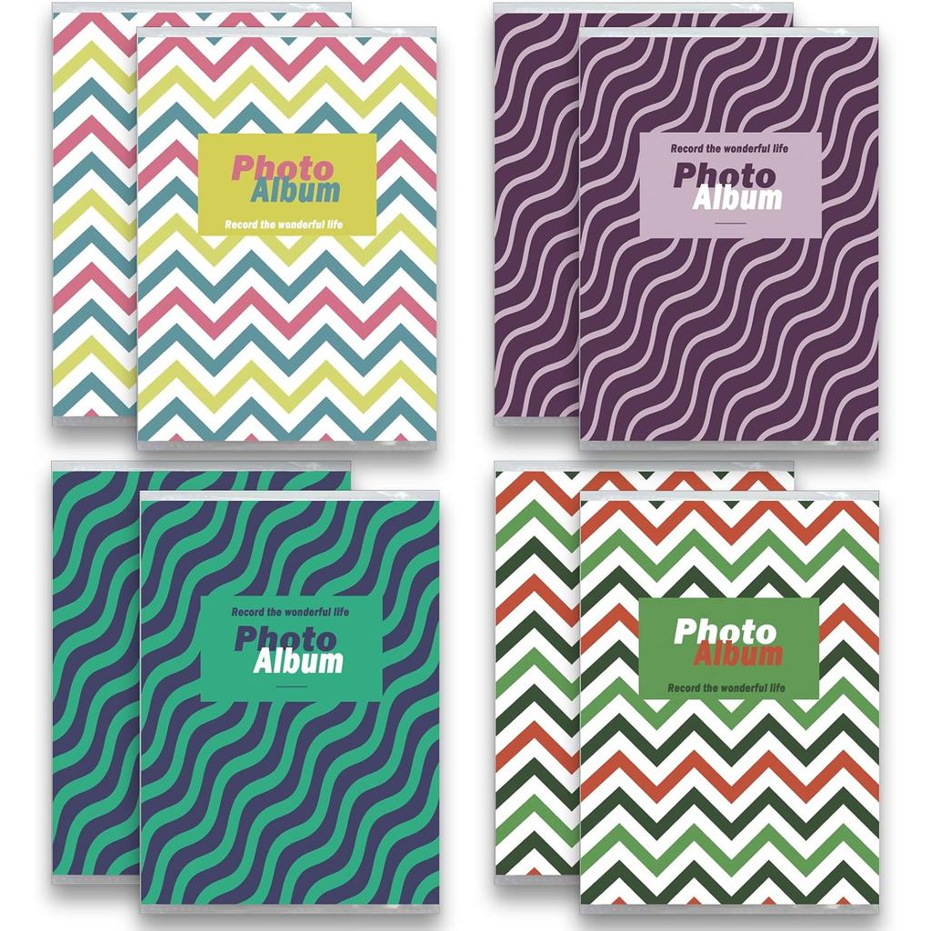 อัลบั้มรูปขนาดเล็ก 4x6 สําหรับรูปภาพ | 8 แพ็ค | ถือใบละ 36 รูป | อัลบั้มรูปจิ๋ว อัลบั้มรูป 4x6 หนังส