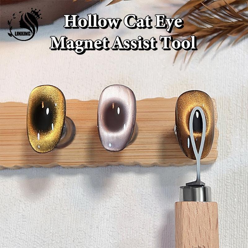 [Mini Spend 0-1.5k] Black Hole Cat Eye Design Magnetic Nail Art Tool สําหรับ Hollow Cat Eye Olive-Sh