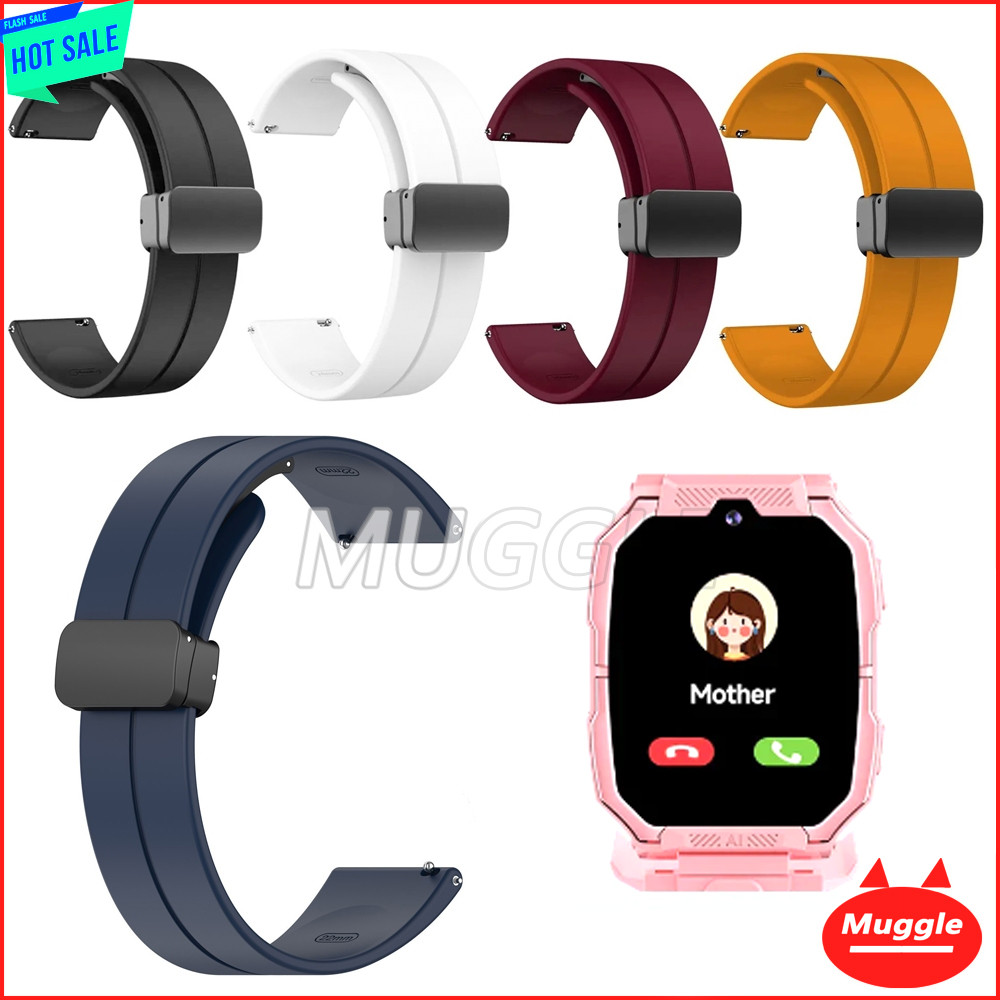 สาย Awei H66 Magnetic Buckle สายนาฬิกาซิลิโคน Awei H66 ตัวล็อคแม่เหล็กสําหรับนาฬิกาเด็กสายรัดข้อมือ 