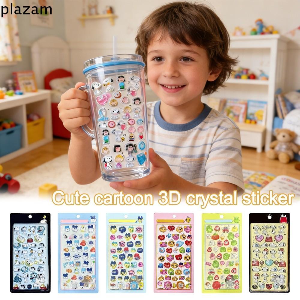 PLAZAM Tamagotchi สติ๊กเกอร์, สติ๊กเกอร์การ์ตูน Bonbon Drop Seal สติกเกอร์คริสตัล, การออกแบบกาวโปร่ง