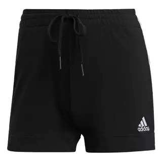 adidas ไลฟ์สไตล์ กางเกงขาสั้น Essentials Slim 3-Stripes ผู้หญิง สีดำ GM5523