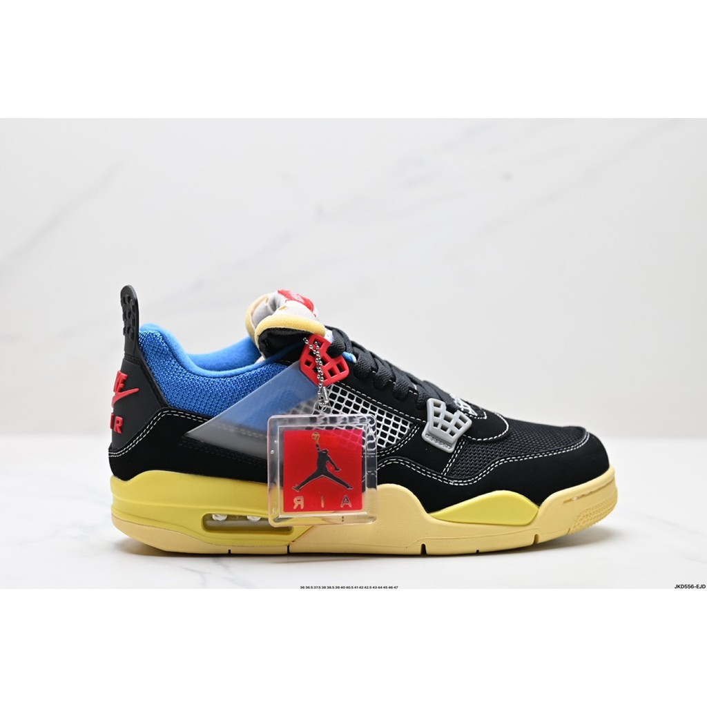 Air Jordan Retro Bred Reimagined AJ4 รองเท้าลำลองสำหรับทั้งชายและหญิง สวมใส่ได้ในฤดูร้อน