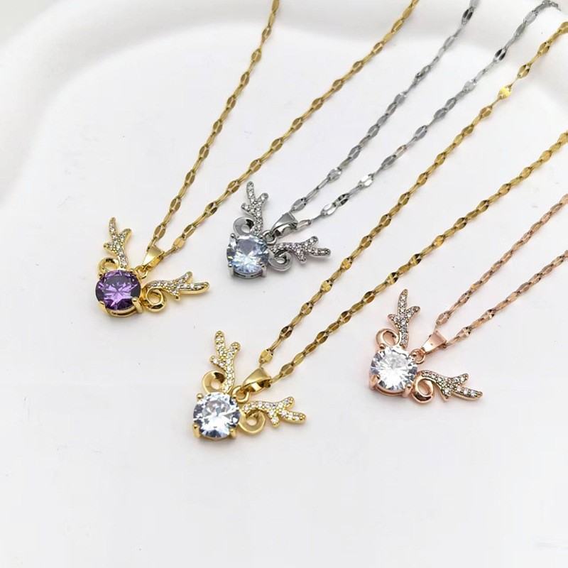 เครื่องประดับแฟชั่นสำหรับผู้หญิง สร้อยคอมีลวดลายแอนท์ลERS จากคริโซพไรด์และทองแดง เพียบพร้อมด้วยความส