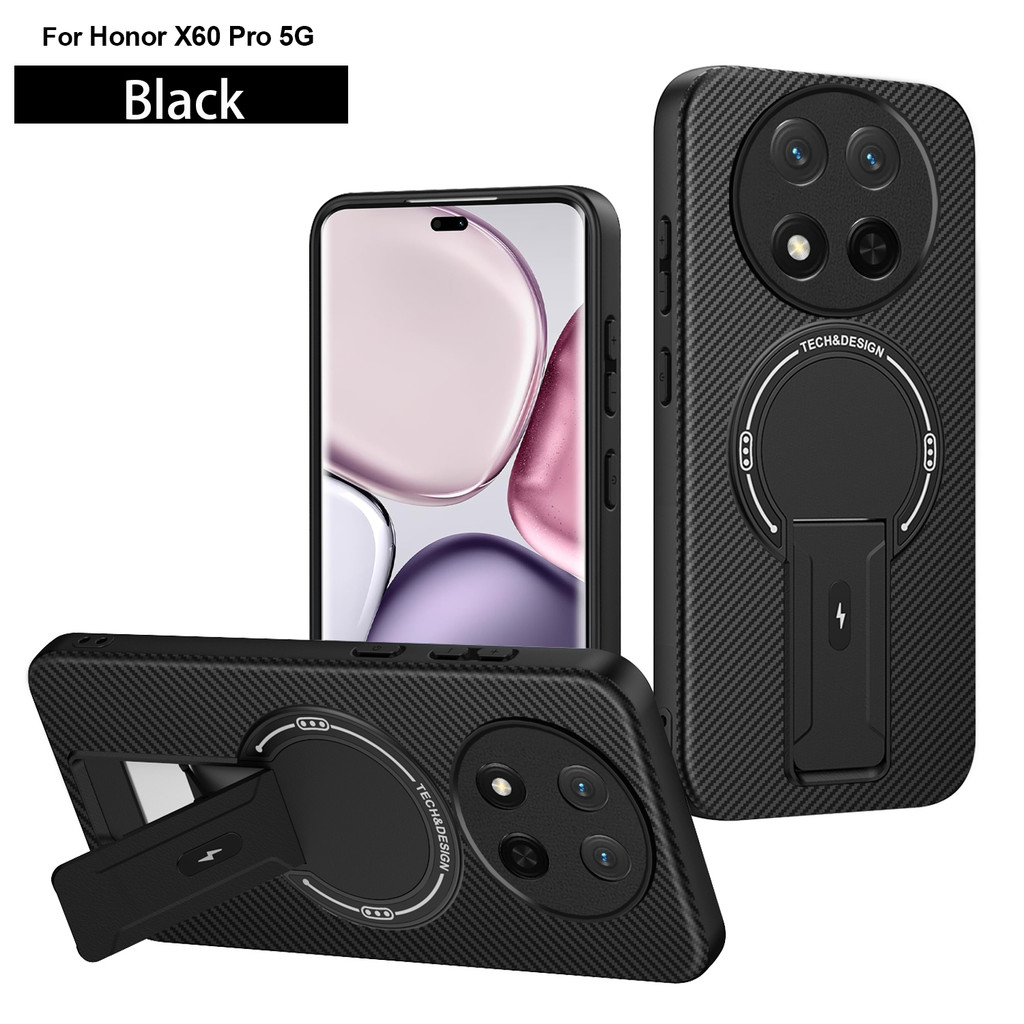 CasePower สําหรับ Vivo V60 V50 V30 Lite Pro S18 เคส TPU พร้อม PC รถที่ซ่อนอยู่และการออกแบบกันกระแทกแม่เหล็ก, พื้นผิวคาร์บอนไฟเบอร์