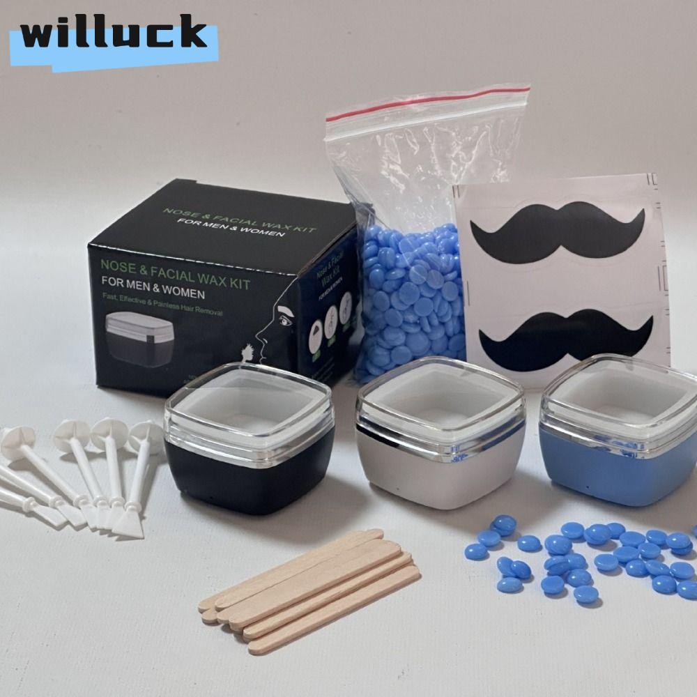 WILLUCK Mini Wax Warmer, กําจัดขนแบบพกพา USB Wax Heater Machine, Professional Nose Wax Kit Depilator