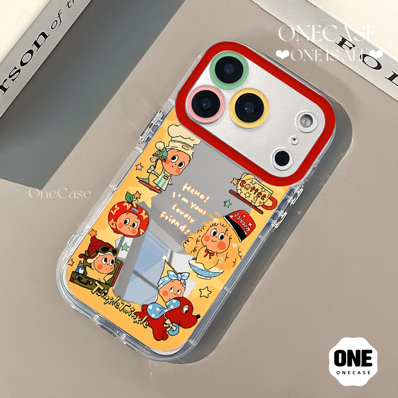 เคสไอโฟน11 สำหรับ iPhone 17 11 15 16 13 12 14 Pro Max 17AIR 8 16 7 14 15 Plus XR XS X Max SE ปกนุ่มน่ารักระยิบระยับ